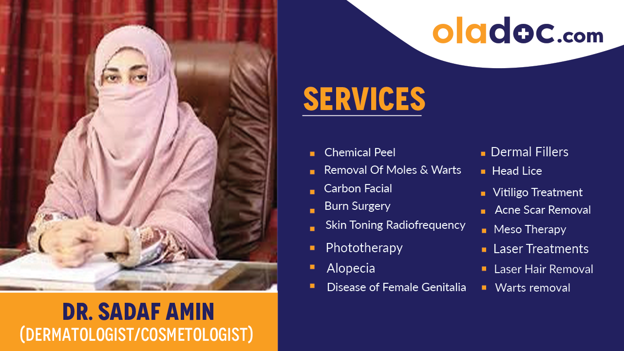 Services provided by   Dr. Sadaf Amin